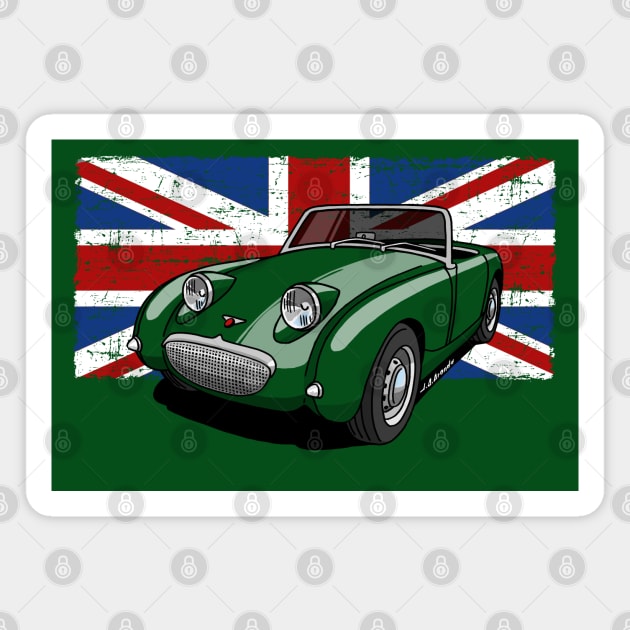 The cool small and smart sports car so fun so cute! Magnet by jaagdesign